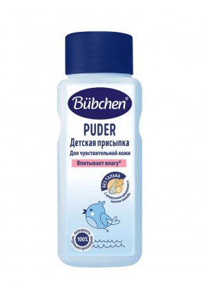 Присыпка детская "Baby Puder" для чувствительной кожи Bubchen, 80 г Присыпка детская "Baby Puder" для чувствительной кожи Bubchen, 80 г